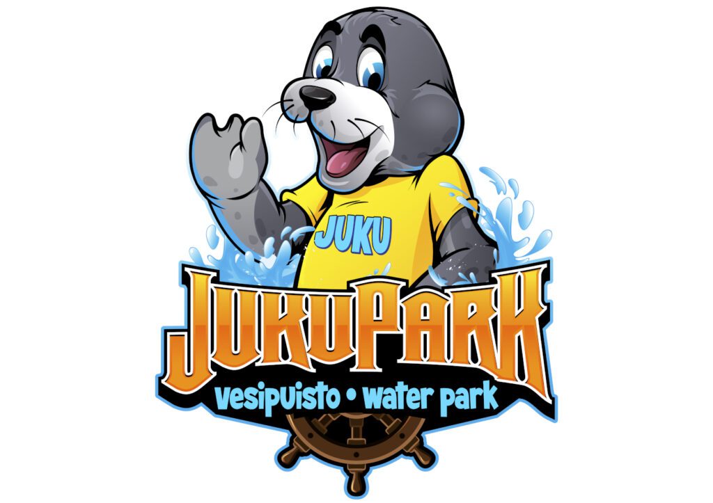 JukuPark vesipuiston logo.