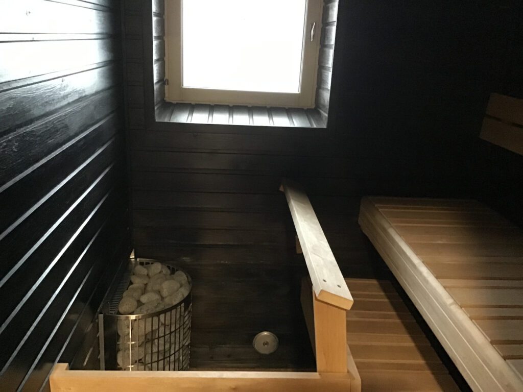 Mannerheiminkadun huoneiston sauna.