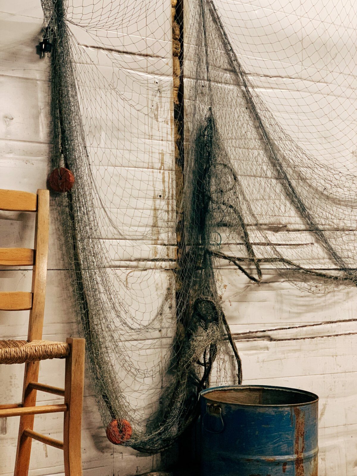 Vanhaa kalastusverkkoa.