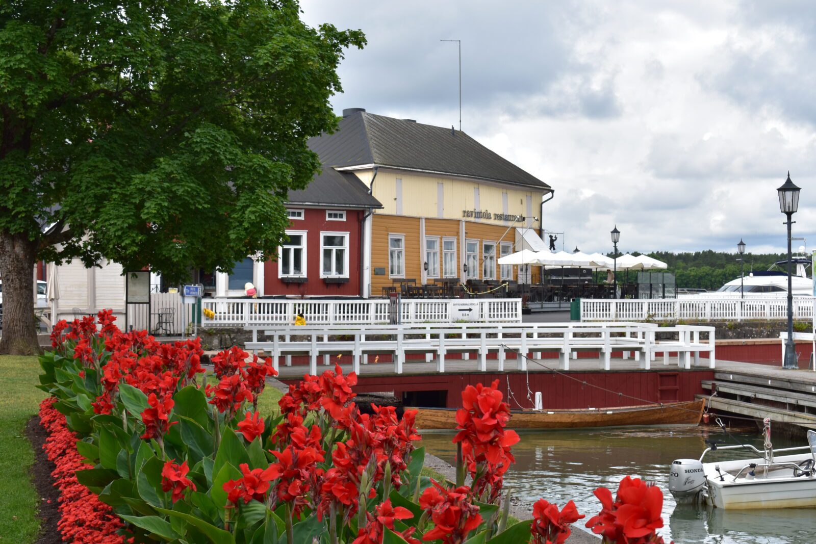 Naantali old town is summer.